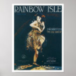 Rainbow Isle Vintage Songbook Cover posters