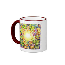 Rainbow Ivy Eye Coffee Mugs