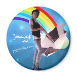 Rainbow Jame$ Fridge Magnet