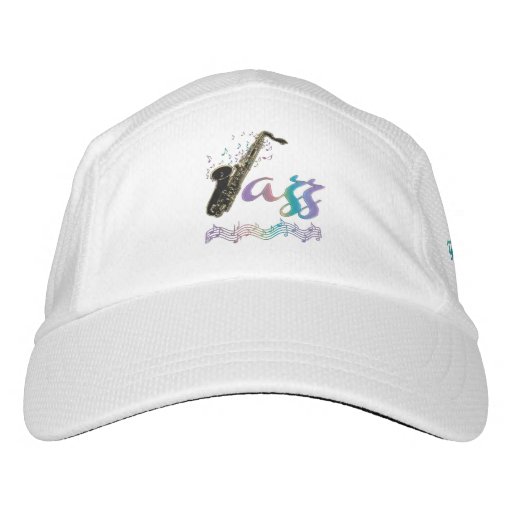 Rainbow Jazz Saxophone Music Hat Zazzle