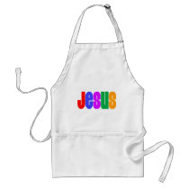 Rainbow Jesus Aprons