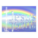 Rainbow Jesus Cross posters by artispower Rainbow Jesus Cross posters