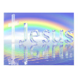Rainbow Jesus Cross posters
