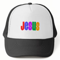 Rainbow Jesus Hat
