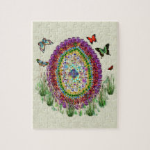 Rainbow Jewels Easter Egg Jigsaw Puzzle