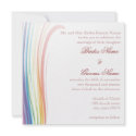 Rainbow Joy Wedding Invitation by Willowdesign