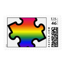 rainbow Just a piece postage by LoveMale rainbow Just a piece postage
