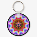 Rainbow Kaleidoscope Keychain
