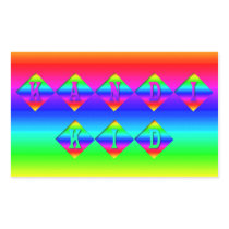 Rainbow Kandi Kid Rectangle Sticker
