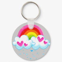 rainbow key ring keychains by annabeth1234 rainbow key ring keychains
