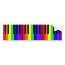 Rainbow Keyboard bumper stickers by starryseas Rainbow Keyboard bumper stickers