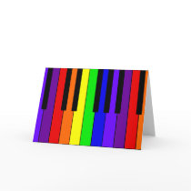 Rainbow Keyboard cards