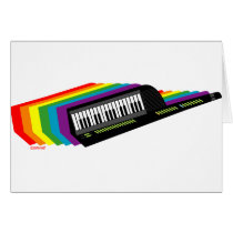 Rainbow Keytar cards