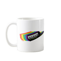 Rainbow Keytar mugs