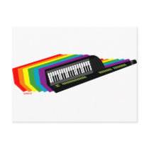 Rainbow Keytar postcards