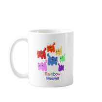 Rainbow kittens! mugs