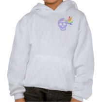 Rainbow Lavender Skull 2-Sided Kids' Sweatshirts