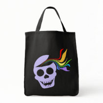 Rainbow Lavender Skull Dark Bags