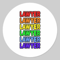Rainbow Lawyer Stickers