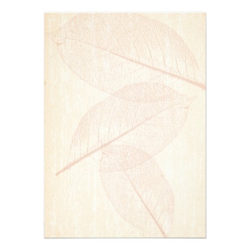 Rainbow Leaves Wedding Personalized Announcements