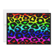 rainbow_leopard_print-altered personalized invitation