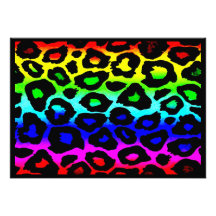rainbow_leopard_print-altered personalized invitation