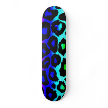 rainbow_leopard_print-altered skate board decks
