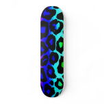 rainbow_leopard_print-altered skate board decks