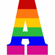 Rainbow Letter A Photo Sculptures