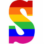Rainbow Letter S Acrylic Cut Outs