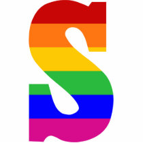 Rainbow Letter S Acrylic Cut Outs
