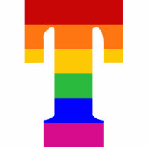 Rainbow Letter T Acrylic Cut Outs