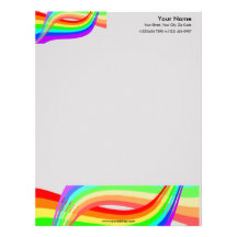 Rainbow letterhead