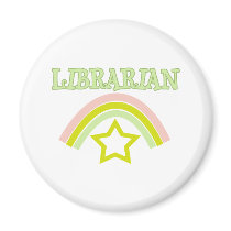 Rainbow Librarian magnets