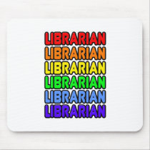 Rainbow Librarian Mouse Pads