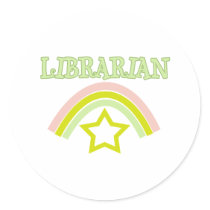 Rainbow Librarian stickers