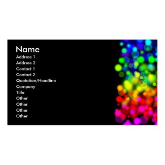 Rainbow Lights Business Card Template