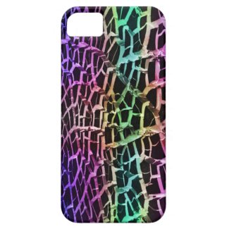 Rainbow Lights Cracked Ground Abstract Iphone 5 iPhone 5 Cases