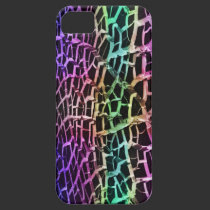 Rainbow Lights Cracked Ground Abstract Iphone 5 casemate cases