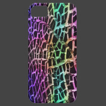Rainbow Lights Cracked Ground Abstract Iphone 5 casemate cases