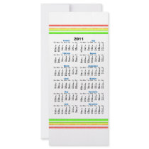rainbow lines 2011 calendar full color rack card