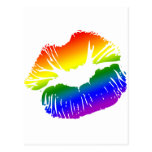 Rainbow Lips 1 Post Card