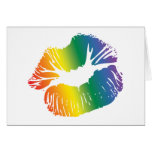 Rainbow Lips 2 Greeting Card