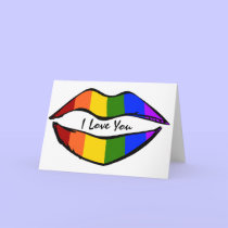 Rainbow Lips cards