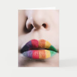 Rainbow Lips Greeting Card