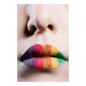 Rainbow Lips Poster posters by iheartshop Rainbow Lips Poster posters