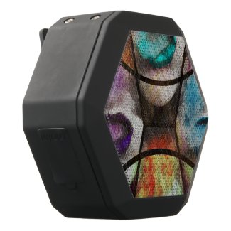 Rainbow Lips Smoke Black Boombot Rex Bluetooth Speaker