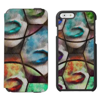 Rainbow Lips Smoke Incipio Watson™ iPhone 6 Wallet Case