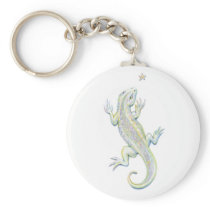 Rainbow Lizard Keychain