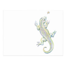 Rainbow Lizard Postcard